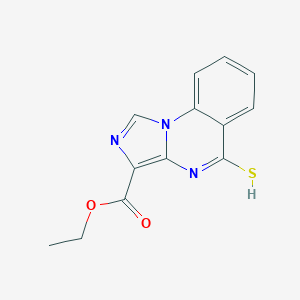 molecular formula C13H11N3O2S B231742 ethyl 5-sulfanylimidazo[1,5-a]quinazoline-3-carboxylate 