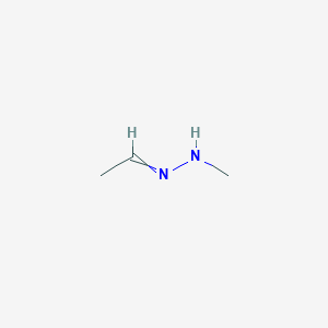 molecular formula C7H4N4S B231746 Acetaldehyde, N-methylhydrazone CAS No. 17167-73-6