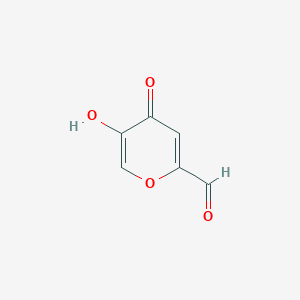 molecular formula C6H4O4 B231749 5-hydroxy-4-oxo-4H-pyran-2-carbaldehyde 