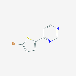 molecular formula C8H5BrN2S B231763 4-(5-Bromo-2-thienyl)pyrimidine 
