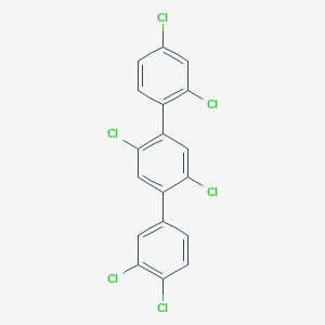 molecular formula C30H30F21GdO6 B231775 1,4-Dichloro-2-(2,4-dichlorophenyl)-5-(3,4-dichlorophenyl)benzene CAS No. 17760-93-9