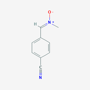 molecular formula C9H8N2O B231784 1-(4-cyanophenyl)-N-methylmethanimine oxide CAS No. 16089-70-6