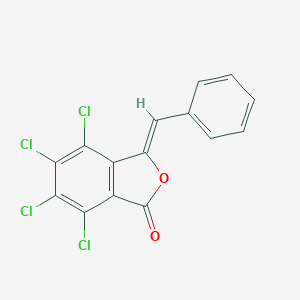 molecular formula C15H6Cl4O2 B231785 (3Z)-3-benzylidene-4,5,6,7-tetrachloro-2-benzofuran-1-one CAS No. 19320-04-8