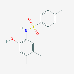 molecular formula C15H17NO3S B231786 N-(2-hydroxy-4,5-dimethylphenyl)-4-methylbenzenesulfonamide 