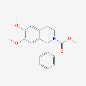 molecular formula C19H21NO4 B231813 methyl 6,7-dimethoxy-1-phenyl-3,4-dihydro-2(1H)-isoquinolinecarboxylate 