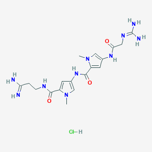 molecular formula C18H26N10O3 B231845 Netropsin CAS No. 18133-22-7