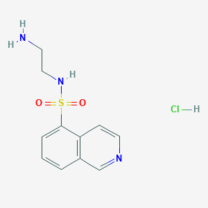molecular formula C11H14ClN3O2S B023186 N-(2-aminoethyl)isoquinoline-5-sulfonamide hydrochloride CAS No. 116970-50-4