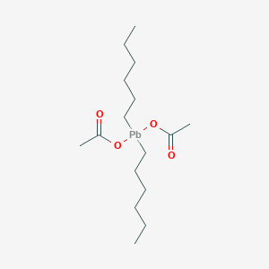 molecular formula C16H32O4P B231947 Lead, dihexyl-, diacetate CAS No. 18279-21-5