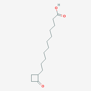 molecular formula C₁₅H₂₆O₃ B023195 2-Oxo-cyclobutane undecanoic acid CAS No. 169263-77-8