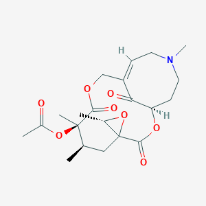 molecular formula C21H29NO8 B232019 Florosenine CAS No. 16958-30-8