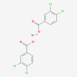 molecular formula C14H6Cl4NiO4 B232020 Nickel, bis(3,4-dichlorobenzoato)- CAS No. 15442-77-0