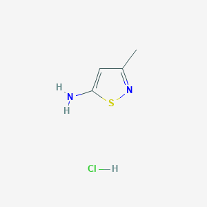 molecular formula C4H7ClN2S B023207 3-甲基异噻唑-5-胺盐酸盐 CAS No. 52547-00-9