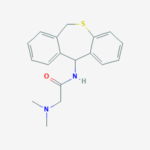 molecular formula C18H20N2OS B232077 N-(6,11-dihydrodibenzo[b,e]thiepin-11-yl)-2-(dimethylamino)acetamide 