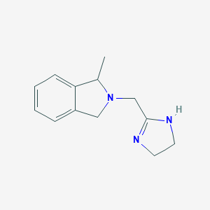 molecular formula C13H17N3 B023209 2-((4,5-Dihydro-1H-imidazol-2-yl)methyl)-2,3-dihydro-1-methyl-1H-isoindole CAS No. 118343-19-4