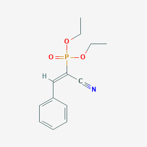 molecular formula C13H16NO3P B232142 Diethyl 1-cyano-2-phenylvinylphosphonate CAS No. 18896-73-6