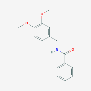 molecular formula C16H17NO3 B232207 N-[(3,4-dimethoxyphenyl)methyl]benzamide 