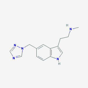 molecular formula C14H17N5 B023231 去甲利扎曲坦 CAS No. 144034-84-4