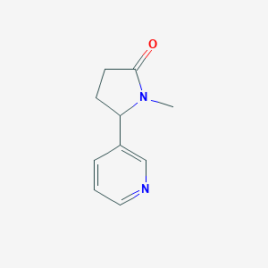 molecular formula C10H12N2O B023234 1-Methyl-5-(3-pyridinyl)-2-pyrrolidinone CAS No. 15569-85-4