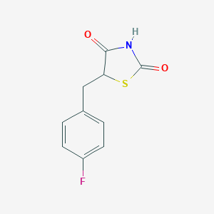 molecular formula C10H8FNO2S B023246 5-(4-Fluorobenzyl)thiazolidine-2,4-dione CAS No. 291536-42-0