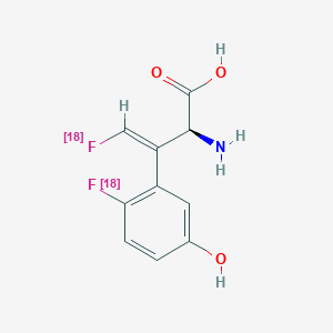 molecular formula C11 H13 N3 B232460 6-Fluoro-beta-fluoromethylene-3-tyrosine CAS No. 145682-70-8
