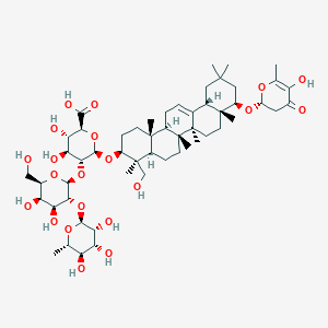 molecular formula C54H84O21 B232592 Chromosaponin I CAS No. 143519-54-4
