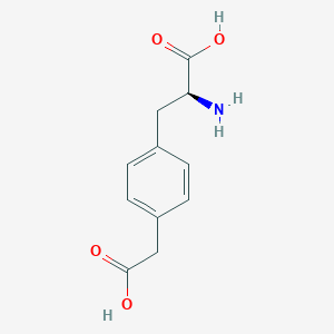 molecular formula C23H27N5O4 B232612 4-Carboxymethylphenylalanine CAS No. 140233-60-9