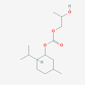 molecular formula C14H26O4 B232635 Carbonic acid, 2-hydroxypropyl 5-methyl-2-(1-methylethyl)cyclohexyl ester CAS No. 156324-82-2