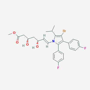 7-(3-Bromo-4,5-bis(4-fluorophenyl)-2-(1-methylethyl)-1H-pyrrol-1-yl)-3,5-dihydroxy-6-heptenoic acid methyl ester