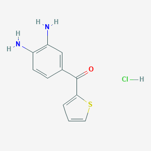 molecular formula C11H11ClN2OS B023267 (3,4-Diaminophenyl)-(2-thienyl)methanone monohydrochloride CAS No. 61167-19-9