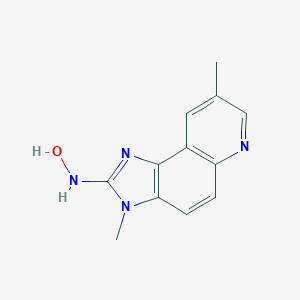 molecular formula C12H12N4O B232711 N-Hydroxy-2-amino-3,8-dimethylimidazo(4,5-f)quinoxaline CAS No. 142038-28-6