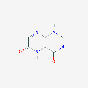 molecular formula C6H4N4O2 B232719 1,5-dihydropteridine-4,6-dione 