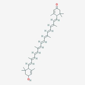molecular formula C40H54O2 B232727 3'-Hydroxy-e,e-caroten-3-one CAS No. 140460-59-9