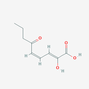 molecular formula C10H13NO3 B232729 2-Hydroxy-6-oxo-nona-2,4-dienoate CAS No. 148642-20-0