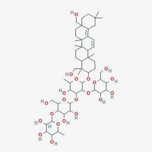 molecular formula (C14H16N2O4C5H8O2)x B232804 Songarosaponin A CAS No. 141565-05-1