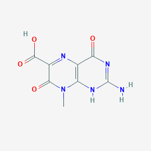 2-amino-8-methyl-4,7-dioxo-1H-pteridine-6-carboxylic acid