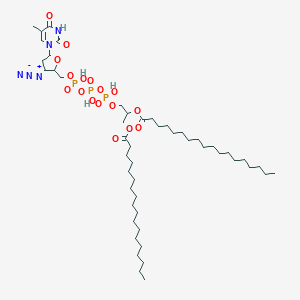 molecular formula C49H90N5O17P3 B232858 3'-Azido-3'-deoxythymidine triphosphate distearoylglycerol CAS No. 156705-00-9