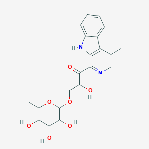 2-hydroxy-1-(4-methyl-9H-pyrido[3,4-b]indol-1-yl)-3-(3,4,5-trihydroxy-6-methyloxan-2-yl)oxypropan-1-one