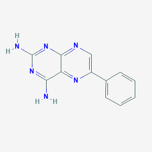 molecular formula C12H10N6 B232885 2,4-Pteridinediamine, 6-phenyl- 