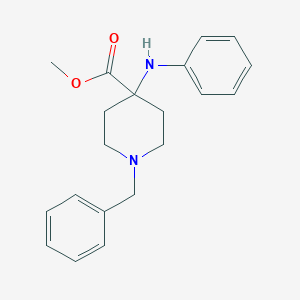 molecular formula C20H24N2O2 B023299 Methyl 1-benzyl-4-(phenylamino)piperidine-4-carboxylate CAS No. 61085-60-7