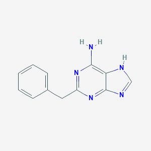 molecular formula C12H11N5 B233105 2-benzyl-7H-purin-6-amine 