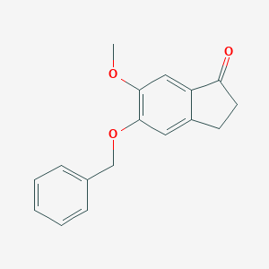 molecular formula C17H16O3 B023314 5-Benzyloxy-6-methoxy-1-indanone CAS No. 127399-72-8