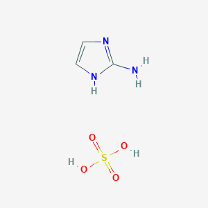 molecular formula C6H12N6O4S B023318 2-Aminoimidazole hemisulfate CAS No. 1450-93-7