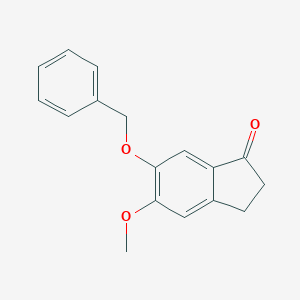 molecular formula C17H16O3 B023322 6-Benzyloxy-5-methoxy-1-indanone CAS No. 3199-70-0