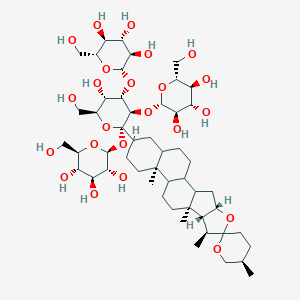 molecular formula C51H84O23 B233225 Macrostemonoside A CAS No. 143049-26-7
