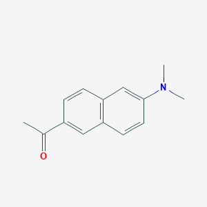 molecular formula C14H15NO B023325 1-(6-(二甲氨基)萘-2-基)乙酮 CAS No. 68520-00-3