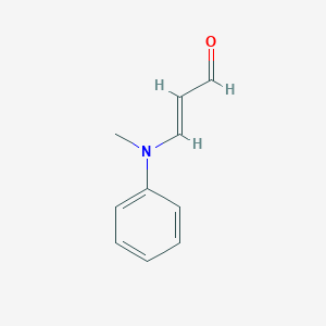 molecular formula C10H11NO B023326 3-(Methyl(phenyl)amino)acrylaldehyde CAS No. 34900-01-1
