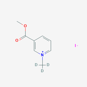 molecular formula C8H10INO2 B023329 3-Methoxycarbonyl-1-(methyl-d3)pyridinium Iodide CAS No. 131448-16-3