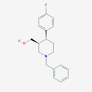 molecular formula C19H22FNO B023335 trans 1-Benzyl-4-(4-fluorophenyl)-3-piperidinemethanol CAS No. 201855-60-9