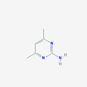 molecular formula C6H9N3 B023340 2-Amino-4,6-dimethylpyrimidine CAS No. 767-15-7