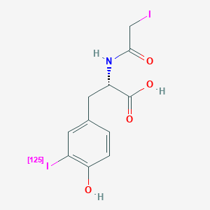 molecular formula C11H11I2NO4 B233419 N-Iodoacetyl-3-iodotyrosine CAS No. 150956-52-8